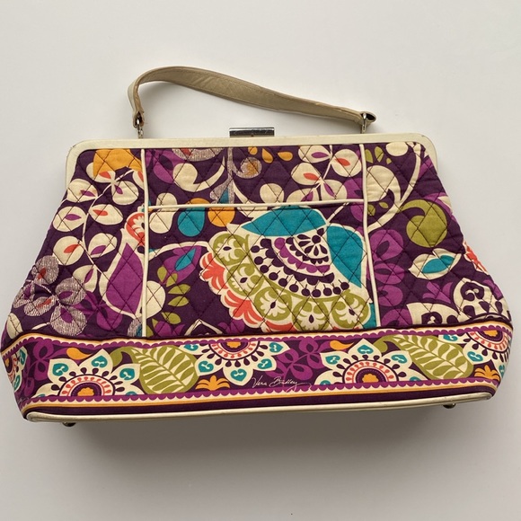 Vera Bradley Plum Crazy Shoulder Bag - Picture 2 of 6